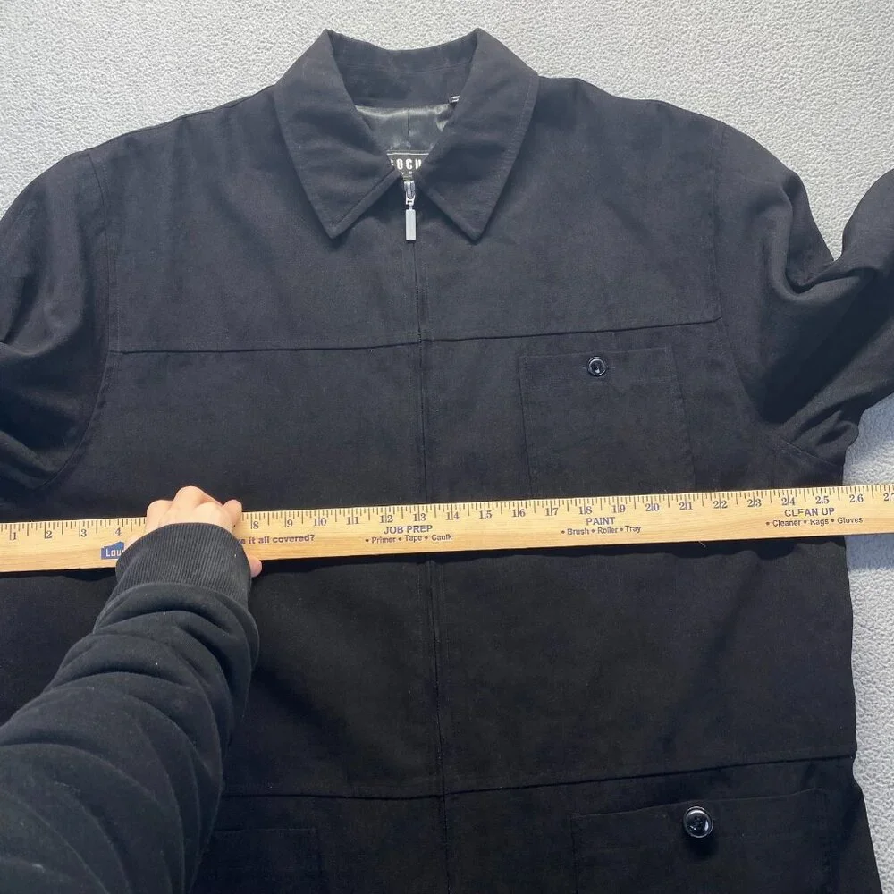 Gochu by KBB‎ Shirt Mens Size XL Black Utility Workwear Pockets Zipper